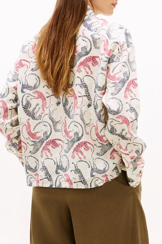 Chemisier oversize en lin - Beige