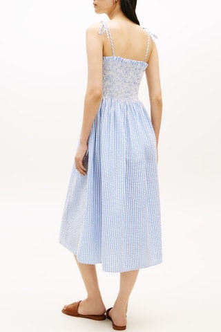 Robe midi en coton biologique - Ciel