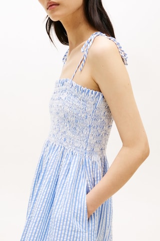 Robe midi en coton biologique - Ciel