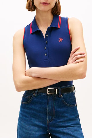 Polo slim - Bleu marine