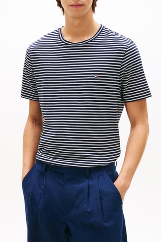 T-shirt - Bleu nuit et écru