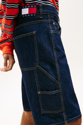Short relaxed en jean - Bleu