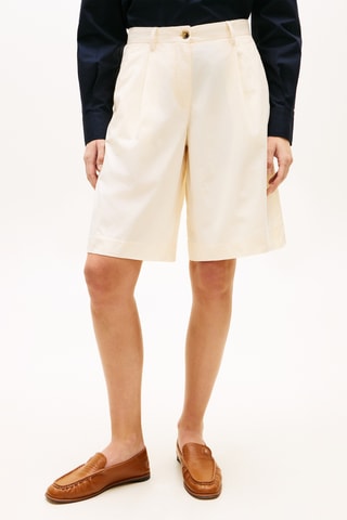 Bermuda regular en coton biologique - Ecru
