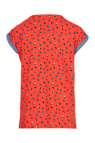 Camiseta Bellat - Naranja y azul 