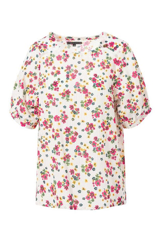 Blusa Badiane - Blanco y rosa 