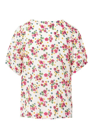 Blusa Badiane - Blanco y rosa 