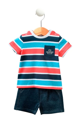 T-shirt e shorts Bonka jean - Blu