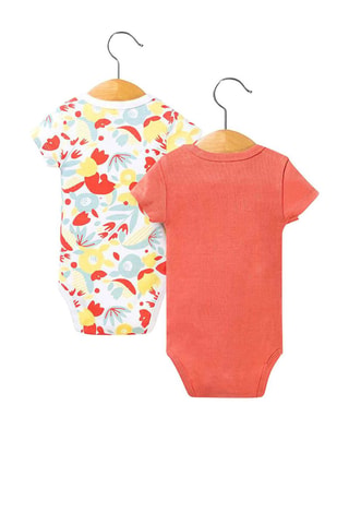 2 body Pioly - Bianco e arancione