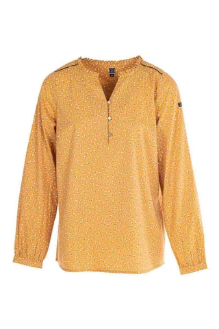 CHEMISE BLOUSE IMPRIME JAUNE FEMME