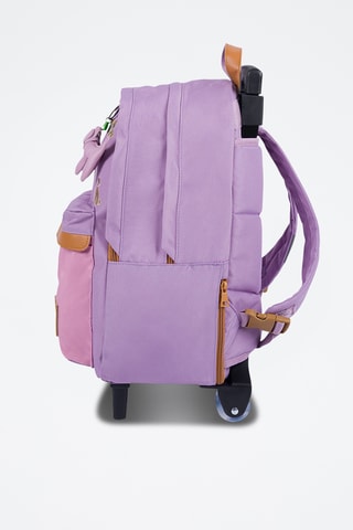 Sac à dos à roulettes Mila - Violet et rose