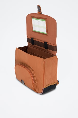 Schooltas Nils - Kobaltblauw en Camel