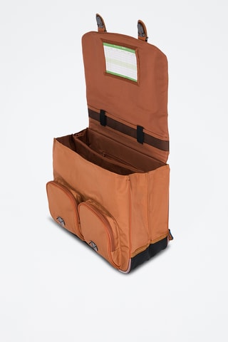 Schooltas Nils - Kobaltblauw en Camel