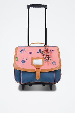 Cartable à roulettes Jane - Rose