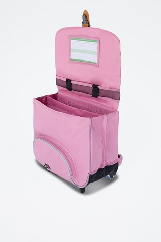 Cartable à roulettes Joy - Violet et rose