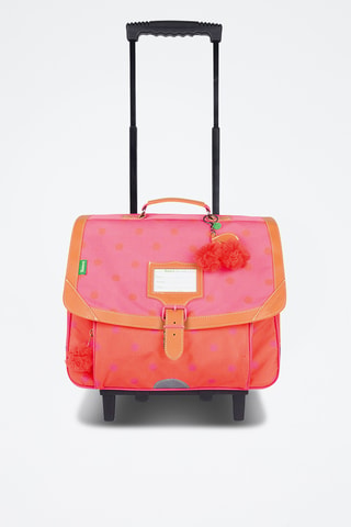 Cartable à roulettes Sidonie - Rose