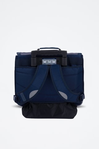 Schooltas met Wieltjes Romain - Marineblauw