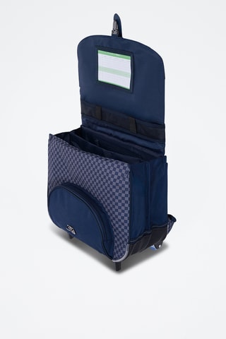 Schooltas met Wieltjes Romain - Marineblauw
