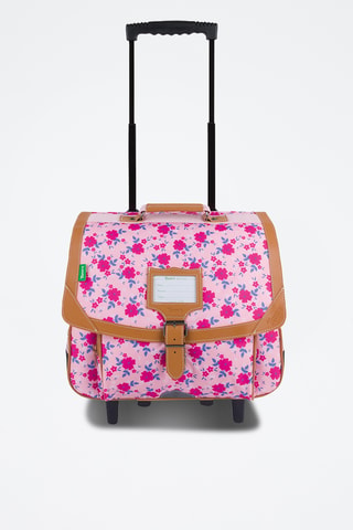 Cartable à roulettes Aurore - Rose