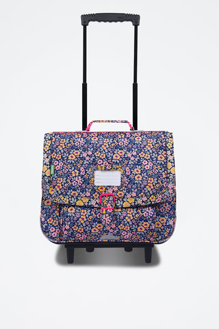 Cartable à roulettes Elena - Bleu marine