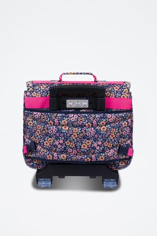 Cartable à roulettes Elena - Bleu marine