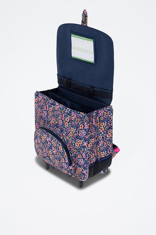 Cartable à roulettes Elena - Bleu marine