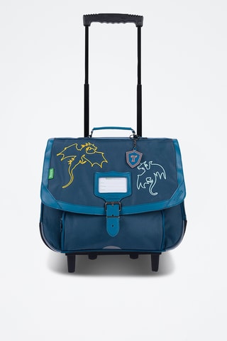 Schooltas met Wieltjes Merlin - Kobaltblauw