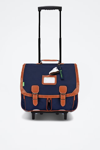 Cartable à roulettes Camille - Bleu marine