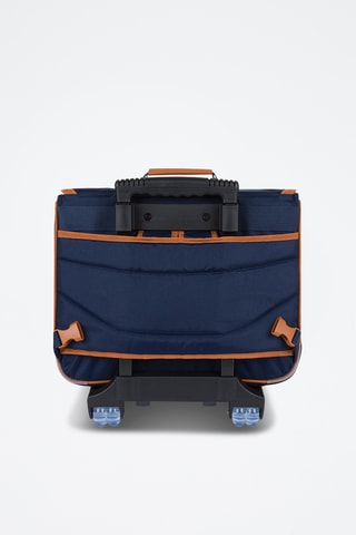 Cartable à roulettes Camille - Bleu marine