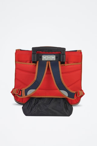 Schooltas met Wieltjes Arthur - Marineblauw