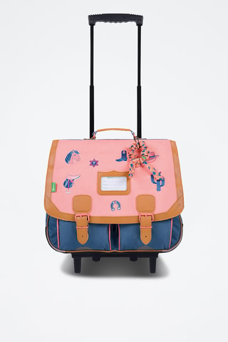 Cartable à roulettes Jane - Rose