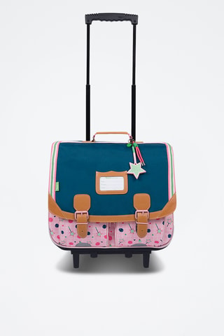 Cartable à roulettes Caroline - Rose