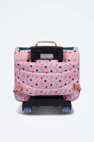 Cartable à roulettes Caroline - Rose