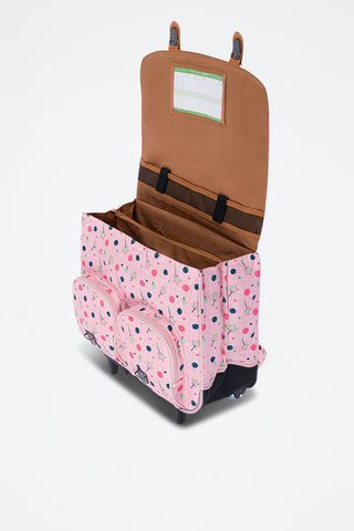 Cartable à roulettes Caroline - Rose
