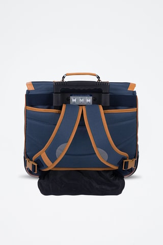 Schooltas met Wieltjes Paco - Marineblauw