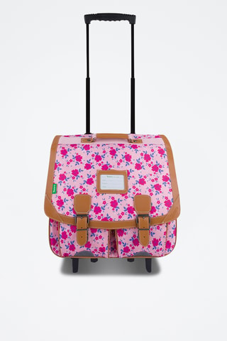 Cartable à roulettes Aurore - Rose