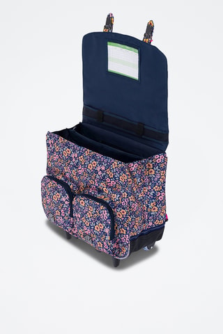 Cartable à roulettes Elena - Bleu marine