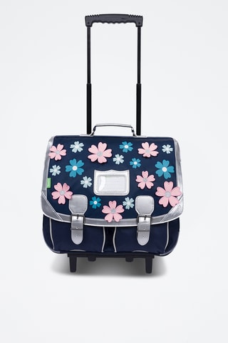 Cartable à roulettes Hortense - Bleu marine