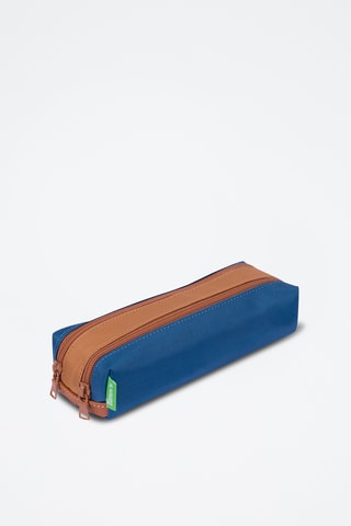 Trousse Nils - Bleu et beige