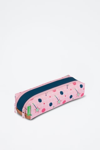 Trousse Caroline - Bleu et rose