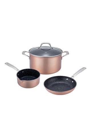 Batería de cocina con revestimiento de Greblon® y cerámica CK Héritage - 4 piezas