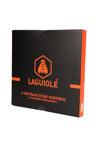 6 cuchillos de acero inoxidable 3CR13 - 22,3 cm