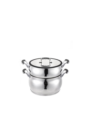 Cuscusera de acero inoxidable 18/8 - 26 cm - 8 l