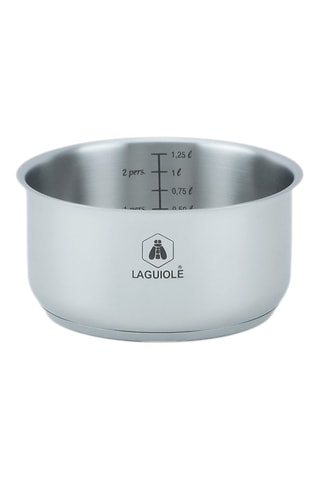 3 cazos y 3 sartenes de acero inoxidable 202 y revestimiento antiadherente Greblon® CK2 y mango extraíble - 16/18/20 cm y 20/24/28 cm - 1,25/2/2,5 l y 1,25/1,8/2,5 l