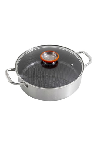 Sartén guisera de acero inoxidable con revestimiento de cerámica - 32 cm - 4,8 l