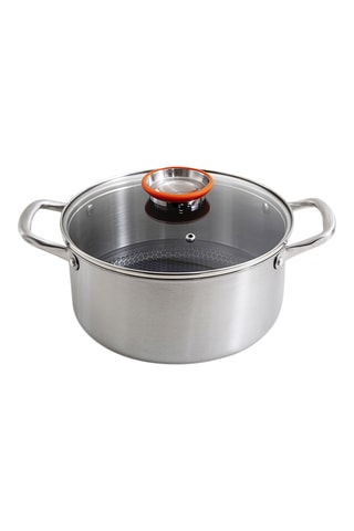 Olla de acero inoxidable con revestimiento de cerámica - 24 cm - 5 l