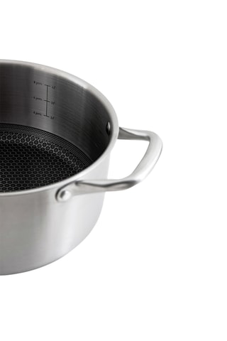 Olla de acero inoxidable con revestimiento de cerámica - 24 cm - 5 l