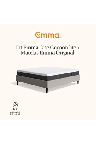 Ensemble lit Emma One Cocoon Lite + Matelas Original - Gris