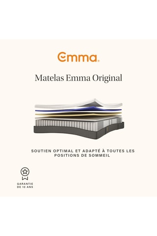 Ensemble lit Emma One Cocoon Lite + Matelas Original - Gris