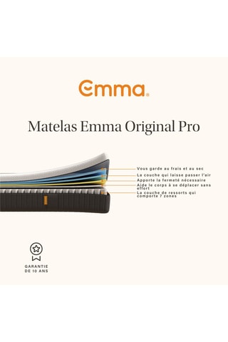 Matelas Emma Original Pro et couette 4 saisons