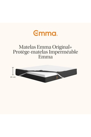 Matelas Emma Original et protège-matelas Imperméable